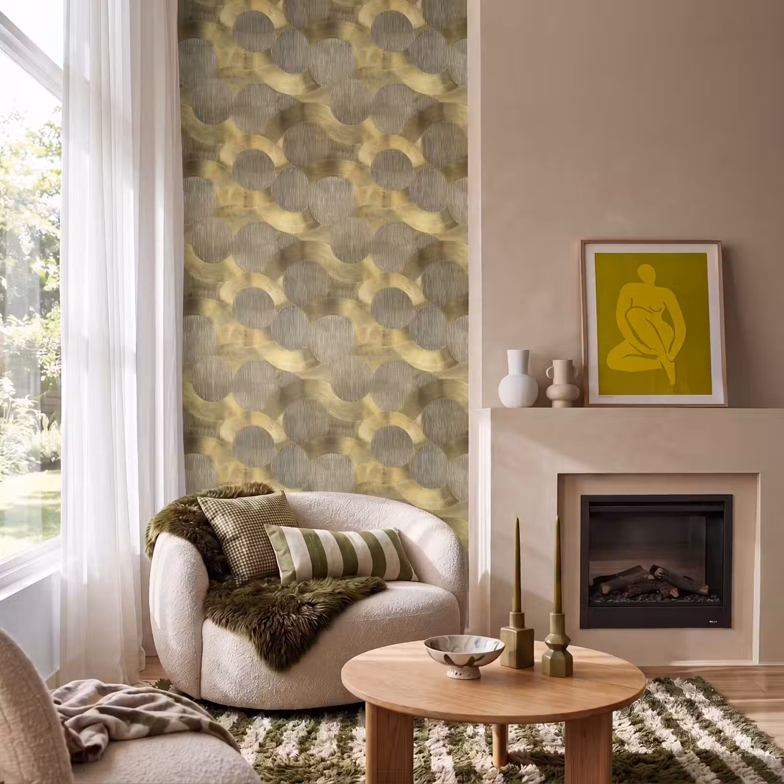 Behang - Modern - Geometrisch - Goud — 1