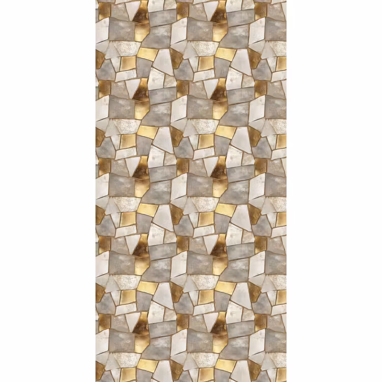 Behang - Mozaïek - Marmer - Goud — 2