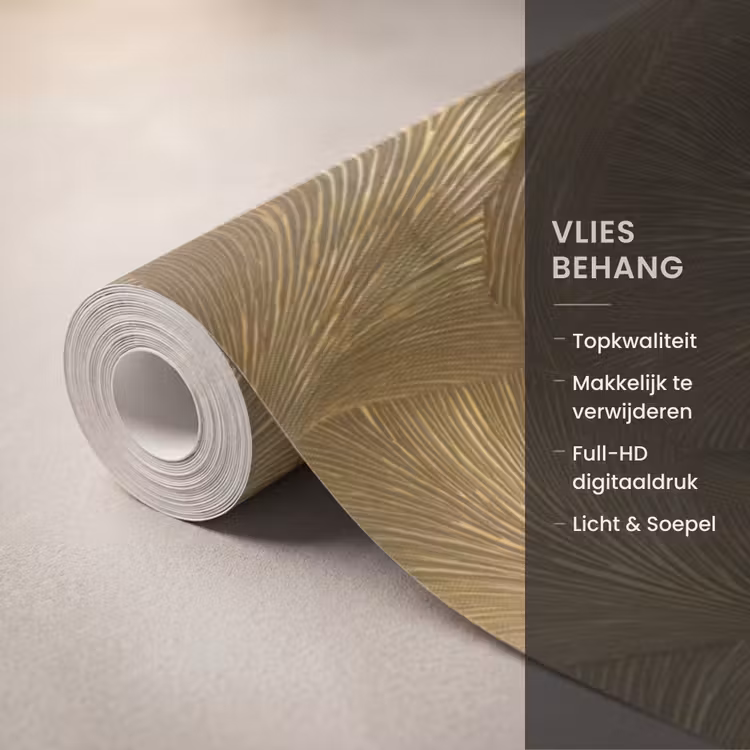 Behang - Organisch - Lijnen - Goud — 3