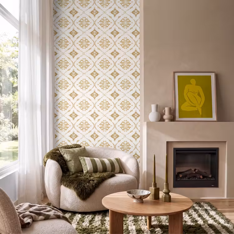 Behang - Ornament - Klassiek - Goud — 1