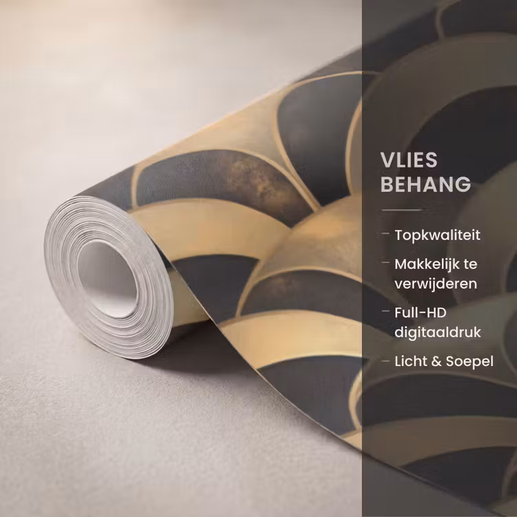 Behang - Schubben - Structuur - Goud — 3