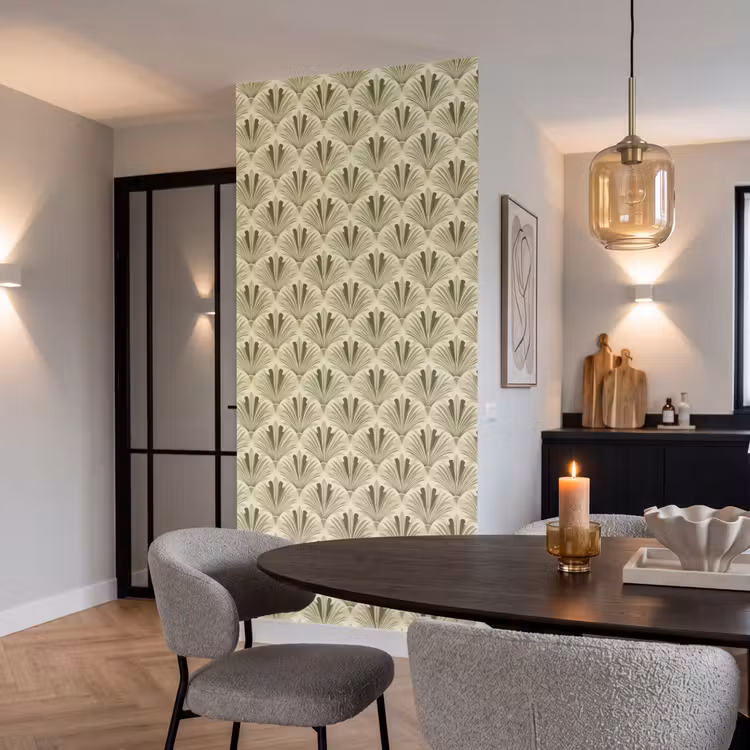 Behang - Klassiek - Waaier - Groen — 5