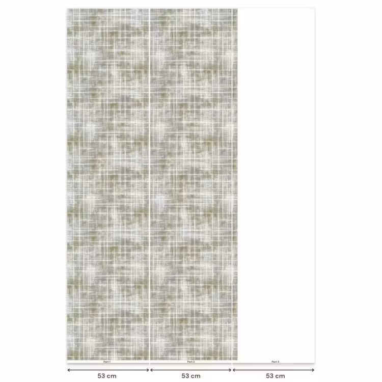 Behang - Linnen - Patroon - Groen — 6