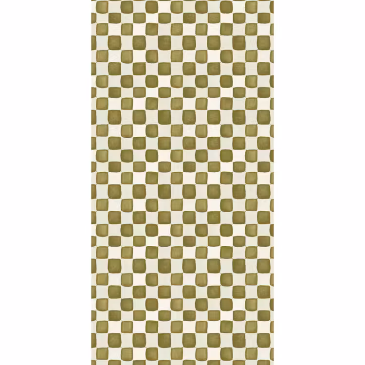 Behang - Schaak - Patroon - Groen — 2