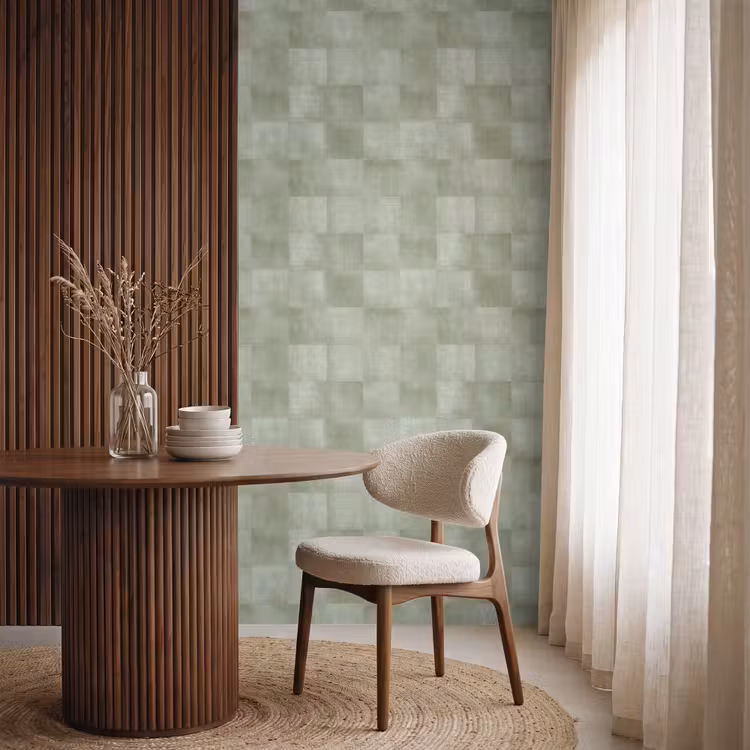 Behang - Vlakken - Rustiek - Groen — 4