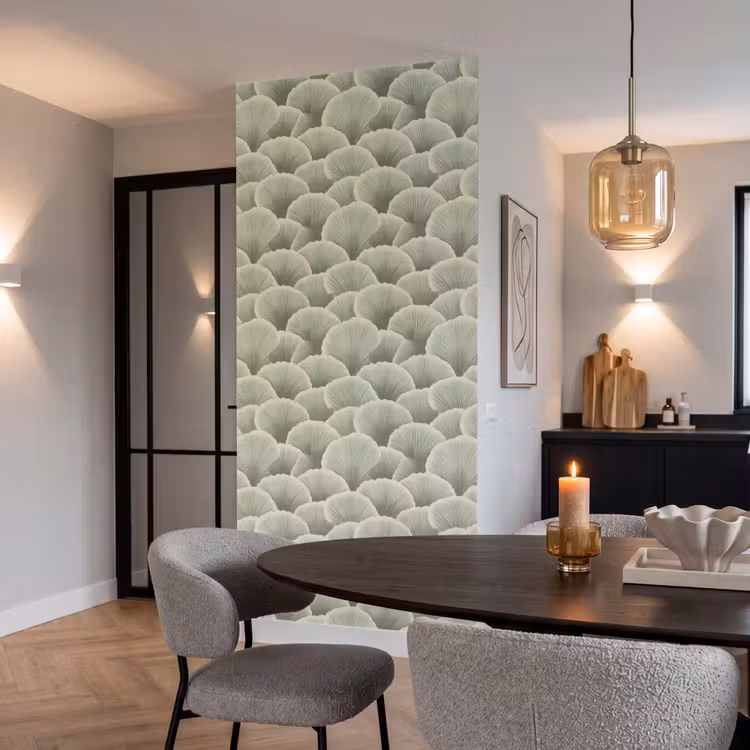 Behang - Waaier - Blad - Groen — 5