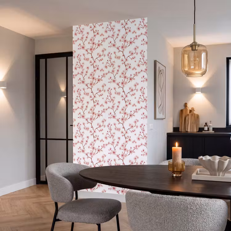Behang - Kersenbloesem - Takken - Roze — 5