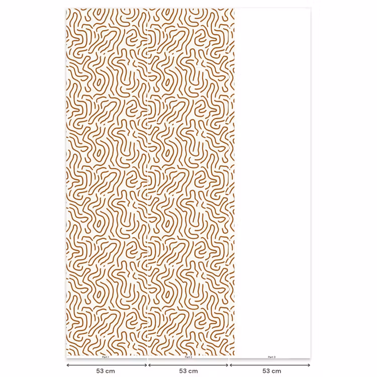 Behang - Minimalistisch - Patroon - Terracotta — 6