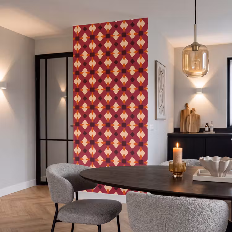 Behang - Retro - Patroon - Kleurrijk — 5