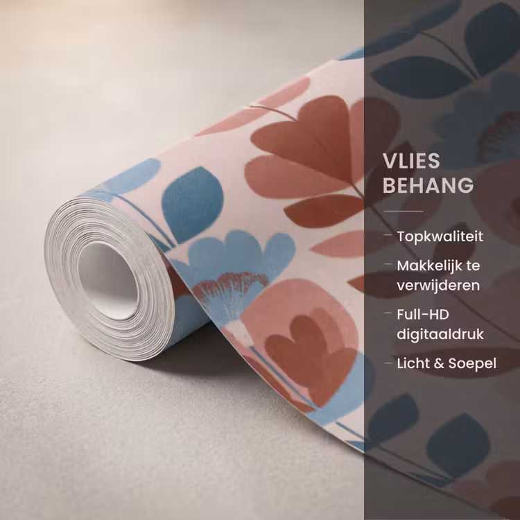 Behang - Vintage - Motief - Kleurrijk — 3