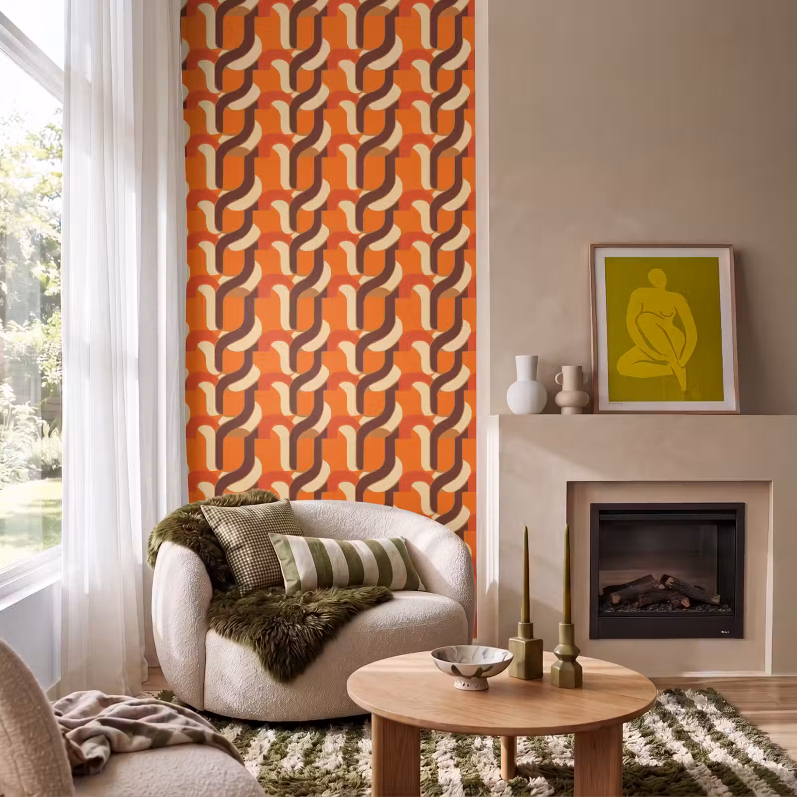 Behang - Retro - Modern - Kleurrijk — 1