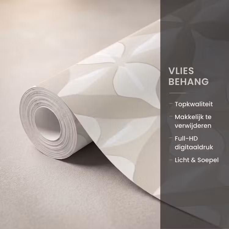 Behang - Patroon - Klassiek - Beige — 3