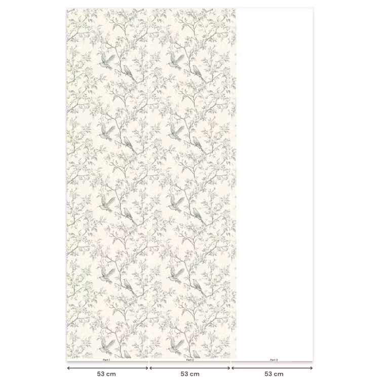 Behang - Klassiek - Vogels - Groen — 6