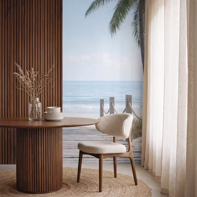 Behang - Palmbomen - Pad - Horizon — 4