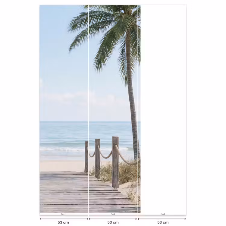Behang - Palmbomen - Pad - Horizon — 6