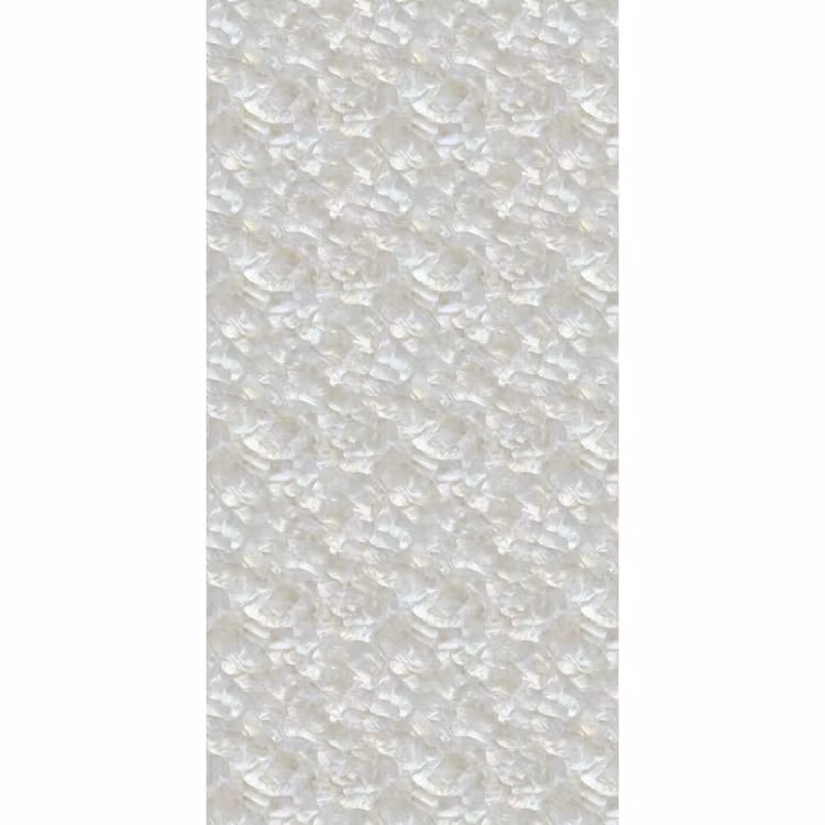 Behang - Parelmoerglans - Wit - Schelp — 2