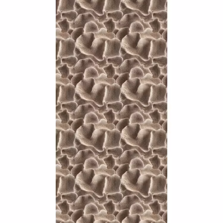 Behang - Waaiervorm - Beige - Vezel textuur — 2