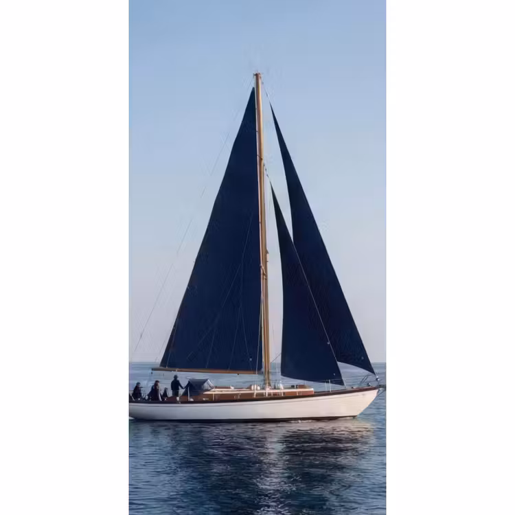 Behang - Zeilboot - Zee - Blauw — 2