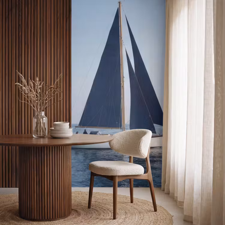 Behang - Zeilboot - Zee - Blauw — 4