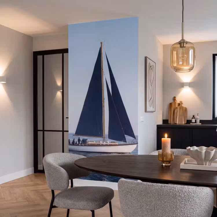 Behang - Zeilboot - Zee - Blauw — 5