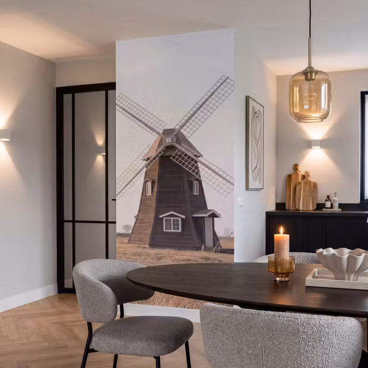 Behang - Windmolens - Landschap - Veld — 5