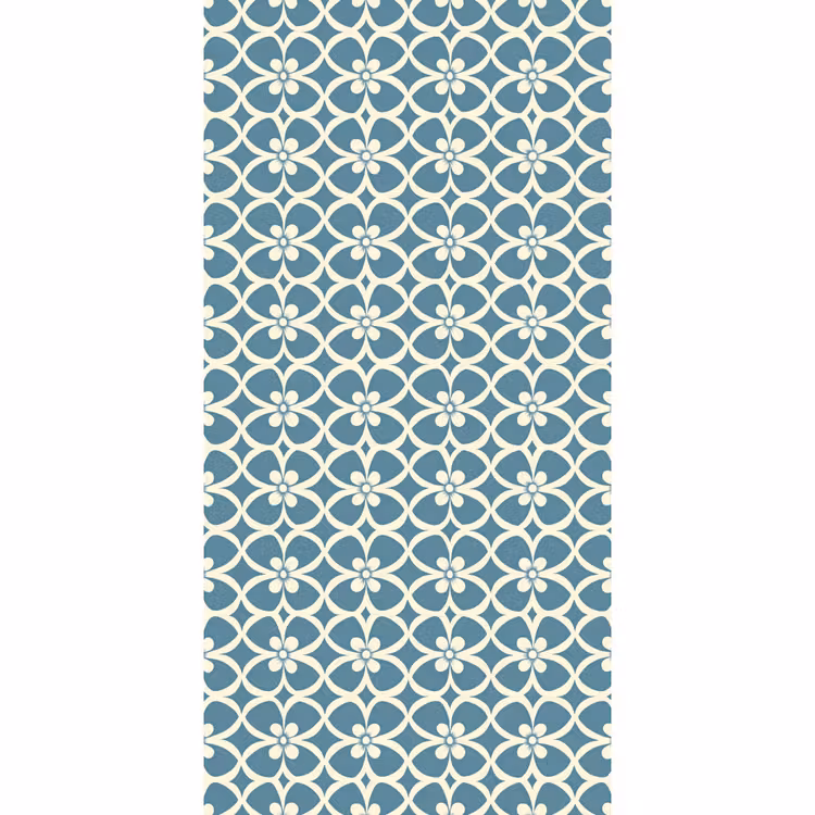 Behang - Patroon - Symmetrisch - Blauw — 2