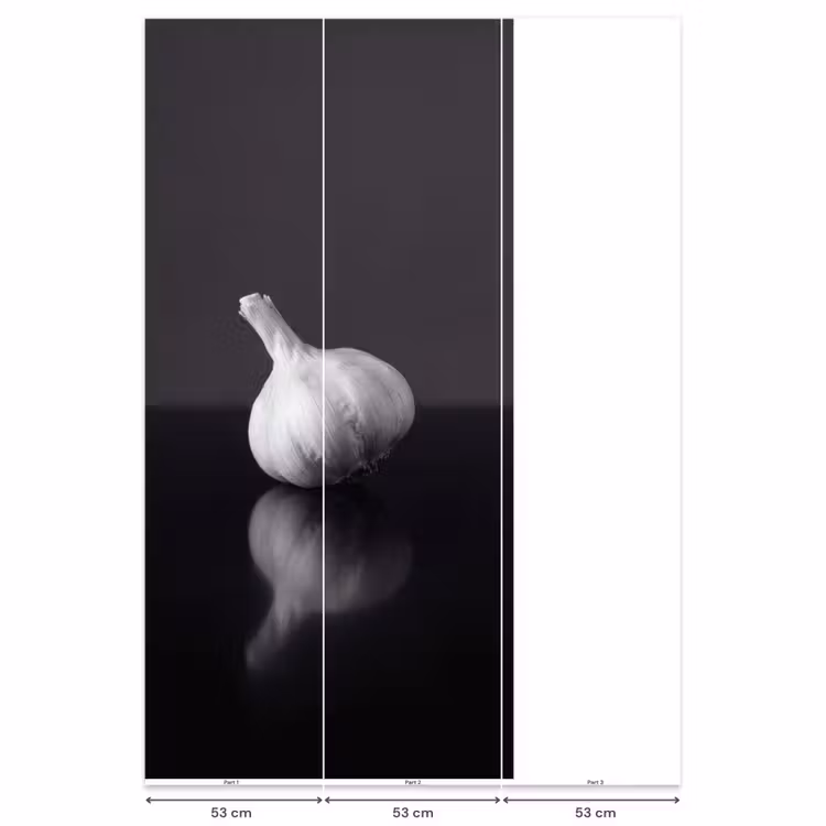 Behang - Knoflook - Zwart - Wit — 6