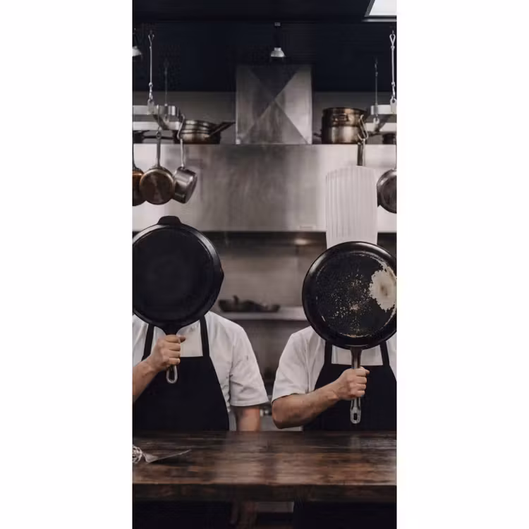 Behang - Koks - Koekenpannen - Keuken — 2