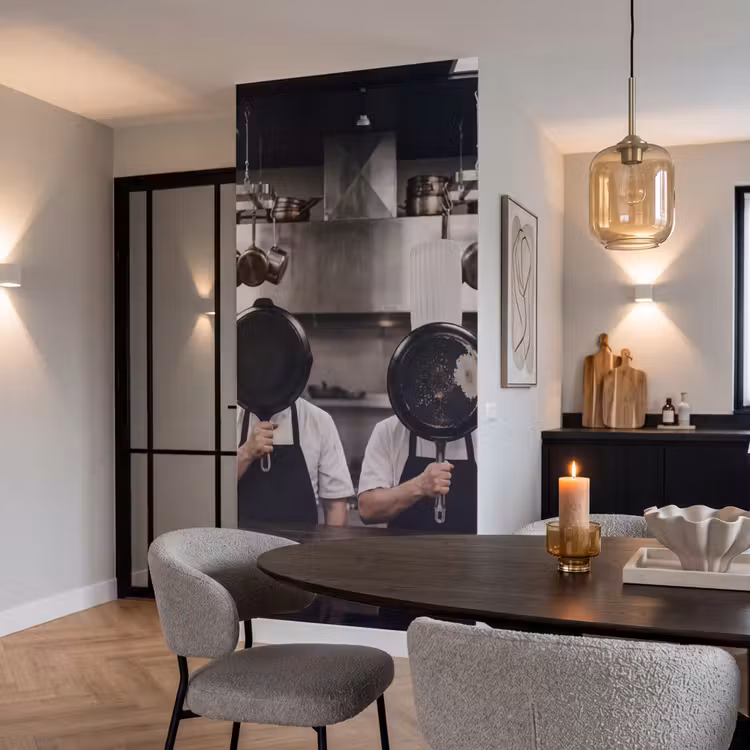 Behang - Koks - Koekenpannen - Keuken — 5
