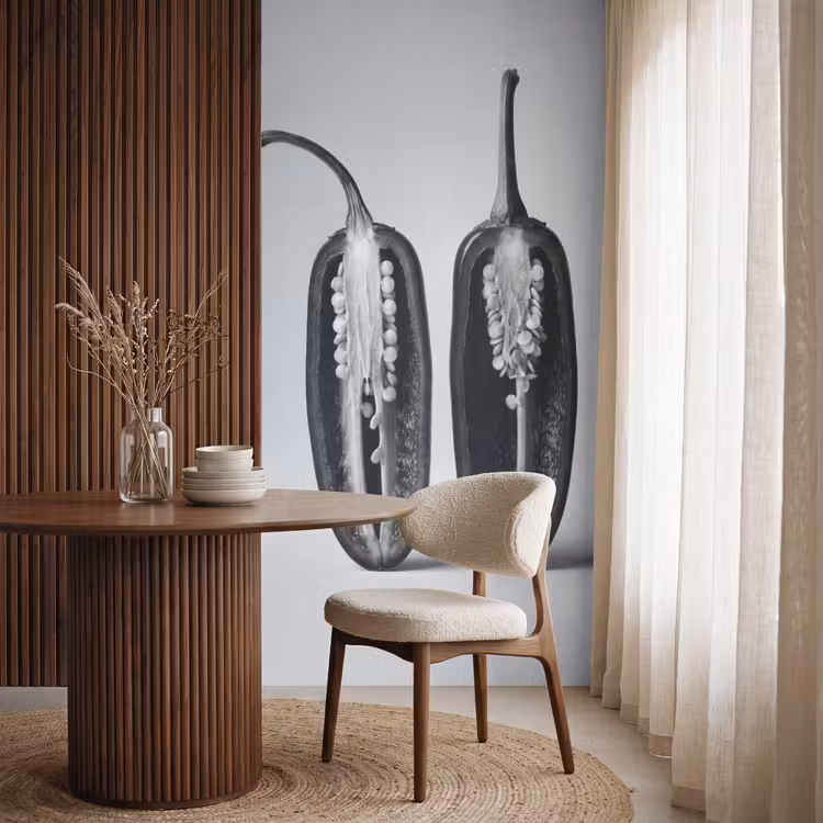 Behang - Pepers - Zwart - Wit - Zaadlijsten — 4
