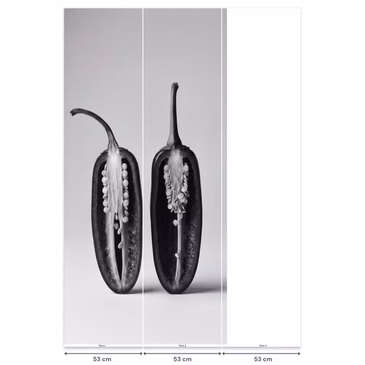 Behang - Pepers - Zwart - Wit - Zaadlijsten — 6
