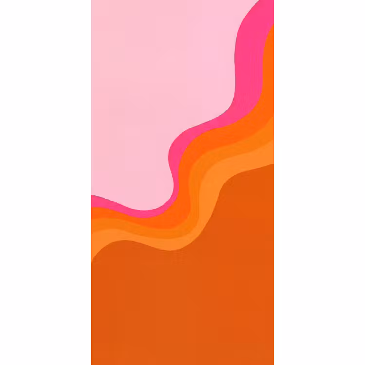 Behang - Retro - Waves - Kleurrijk — 2