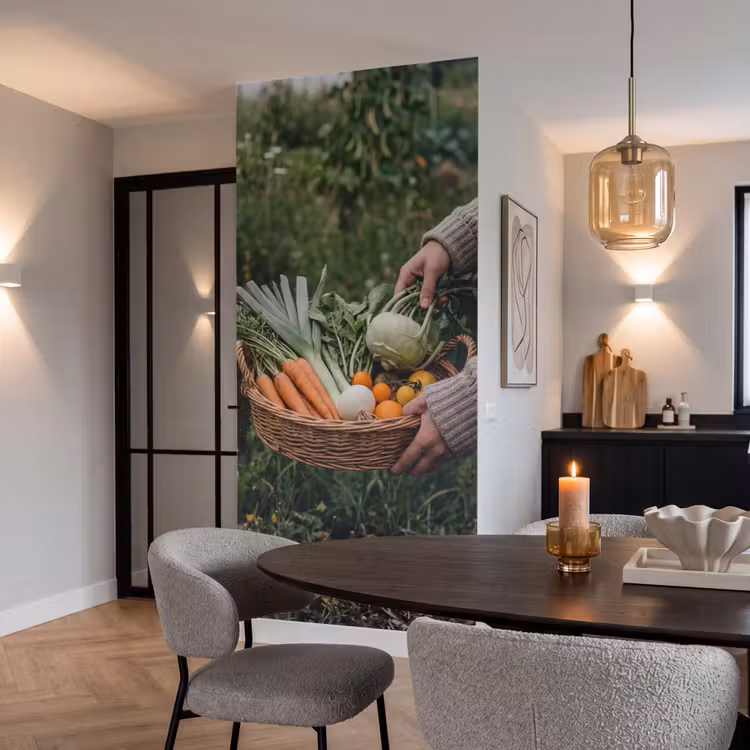 Behang - Veld - Groenten - Biologisch - Oogst — 5