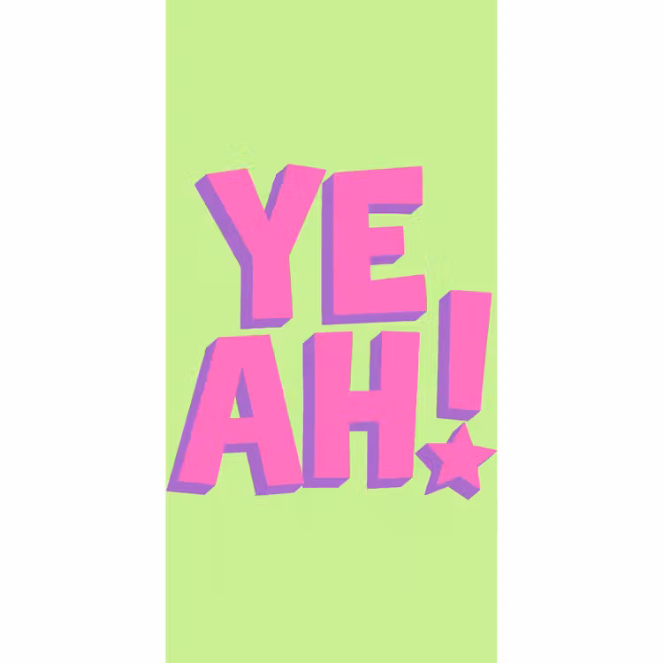 Behang - Groen - Neon - Quote — 2