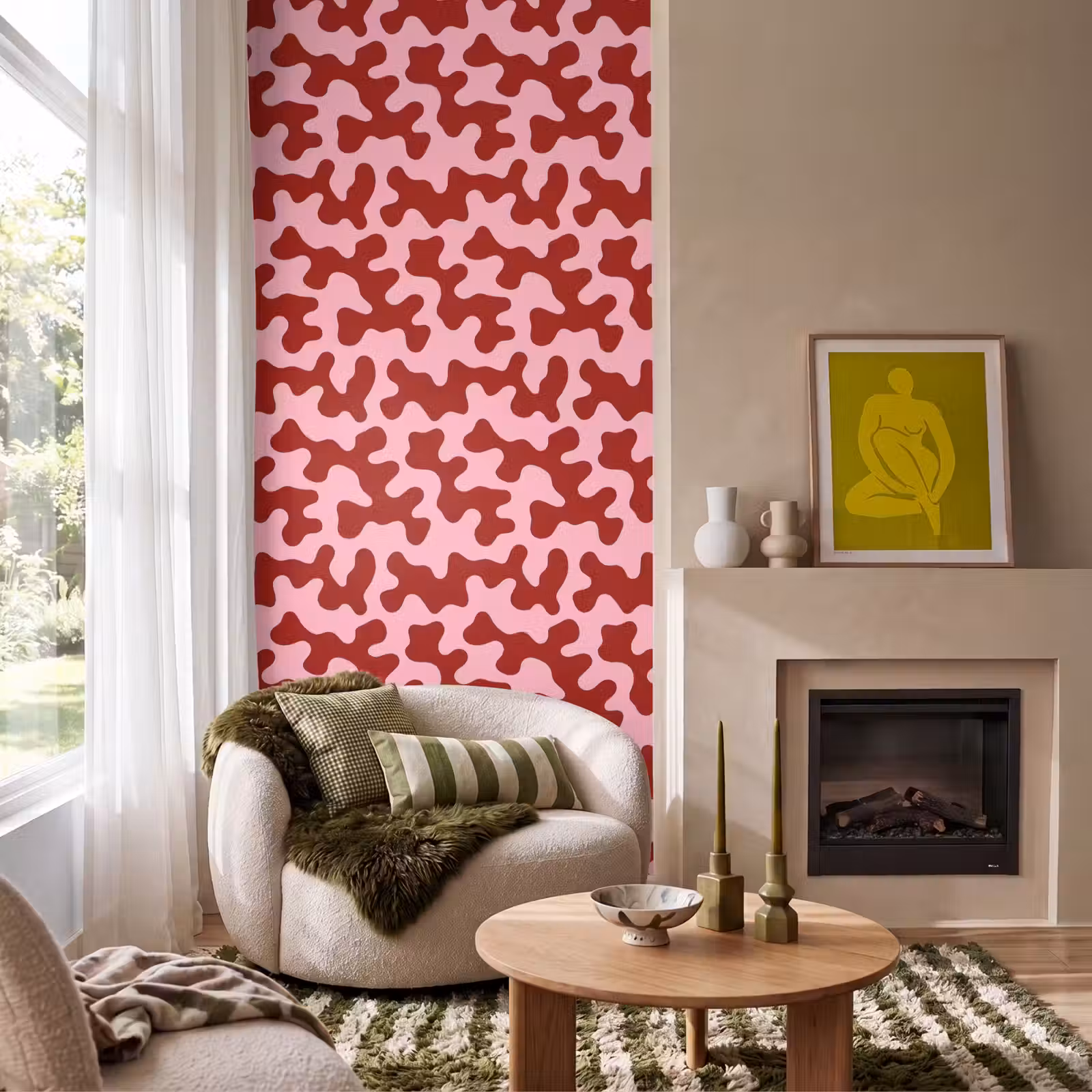 Behang - Modern - Abstract - Rood — 1