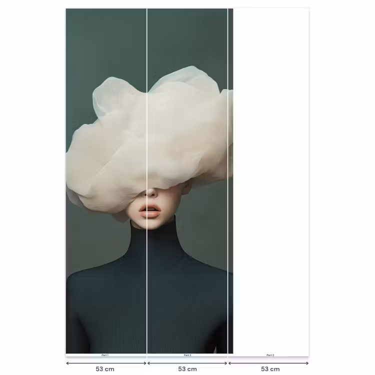 Behang - Hoed - Vrouw - Beige — 6