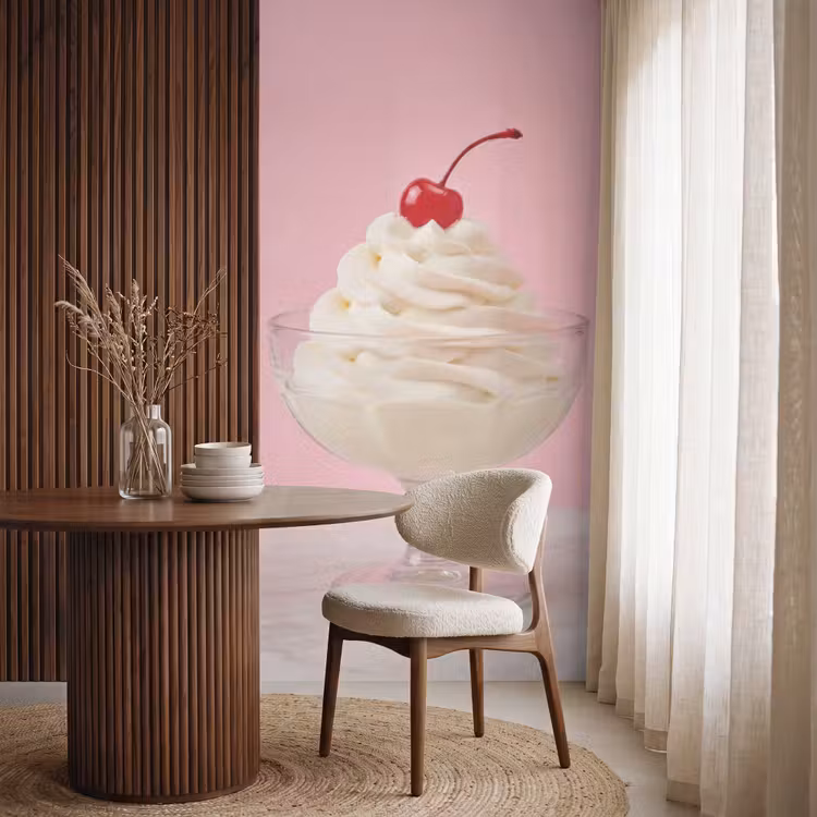 Behang - Kers - Slagroom - Roze — 4