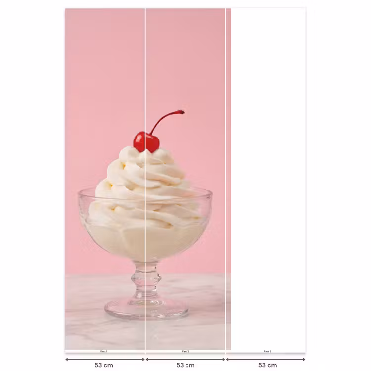 Behang - Kers - Slagroom - Roze — 6