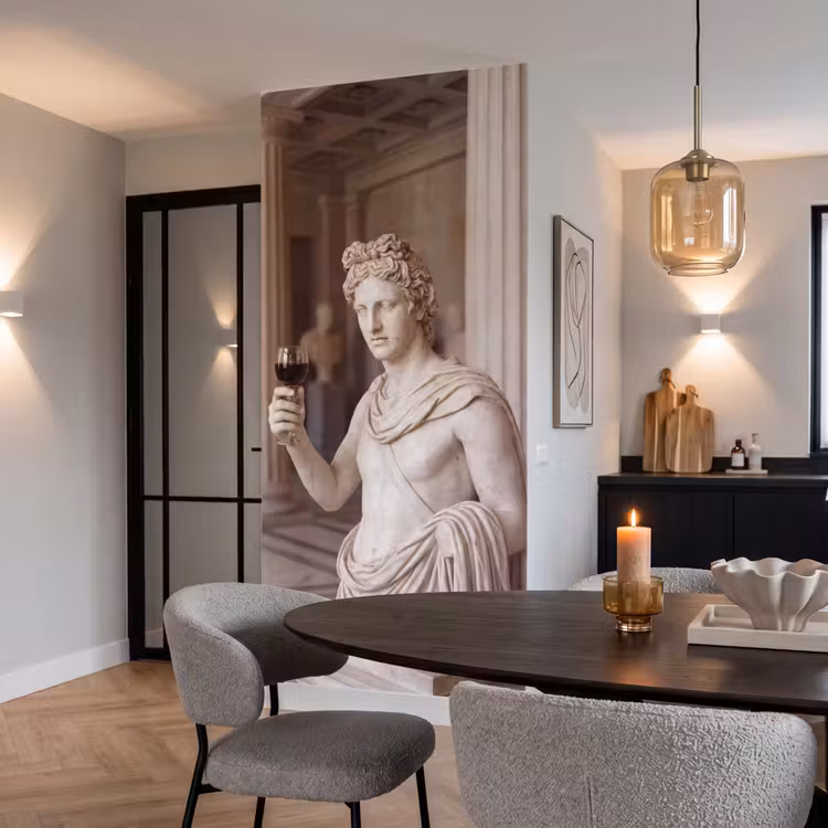 Behang - Klassiek - Marmer - Wijn — 5