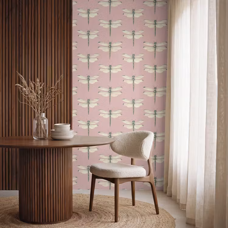 Behang - Lillibellen - Patroon - Roze — 4
