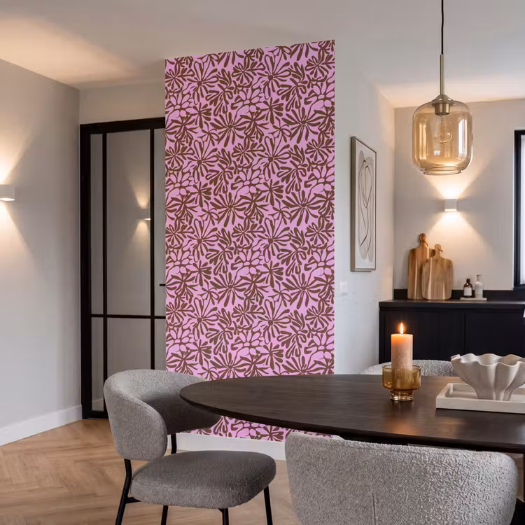 Behang - Organisch - Patroon - Roze — 5