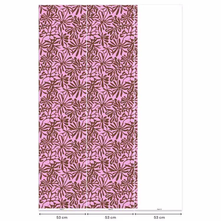 Behang - Organisch - Patroon - Roze — 6