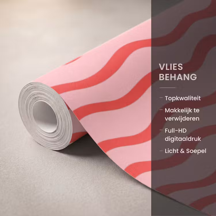 Behang - Speels - Patroon - Rood — 3