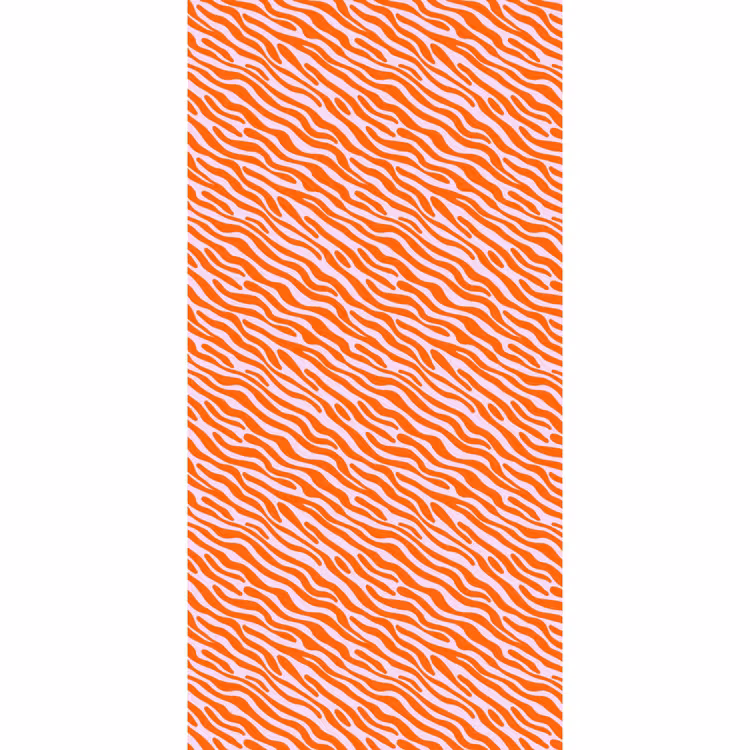 Behang - Strepen - Dynamisch - Oranje — 2