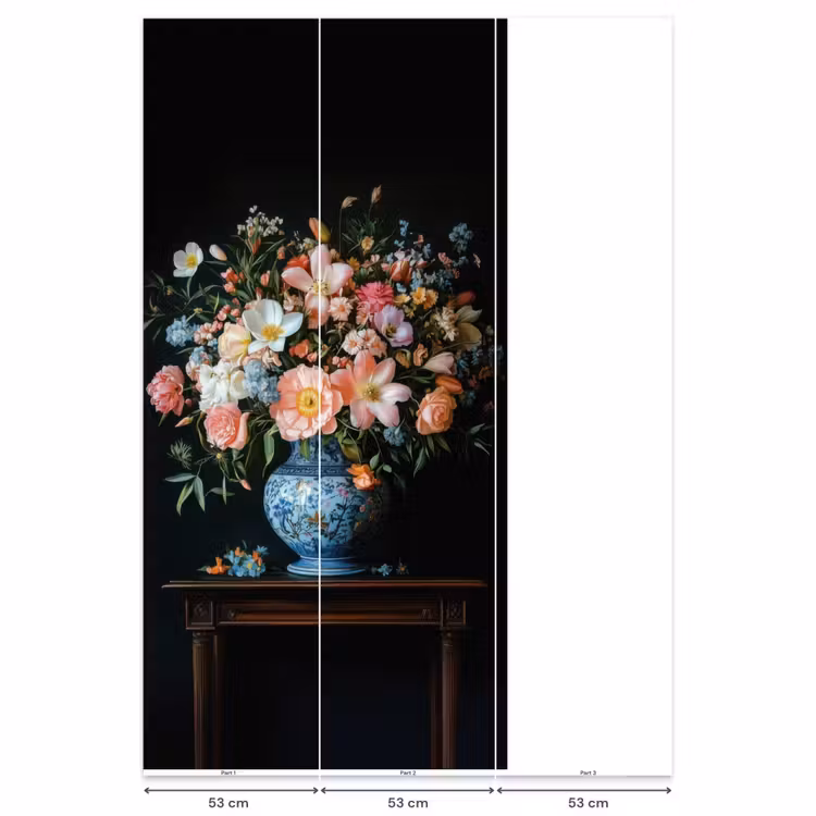 Behang - Roze - Bloemen - Vaas - Kleuren — 6