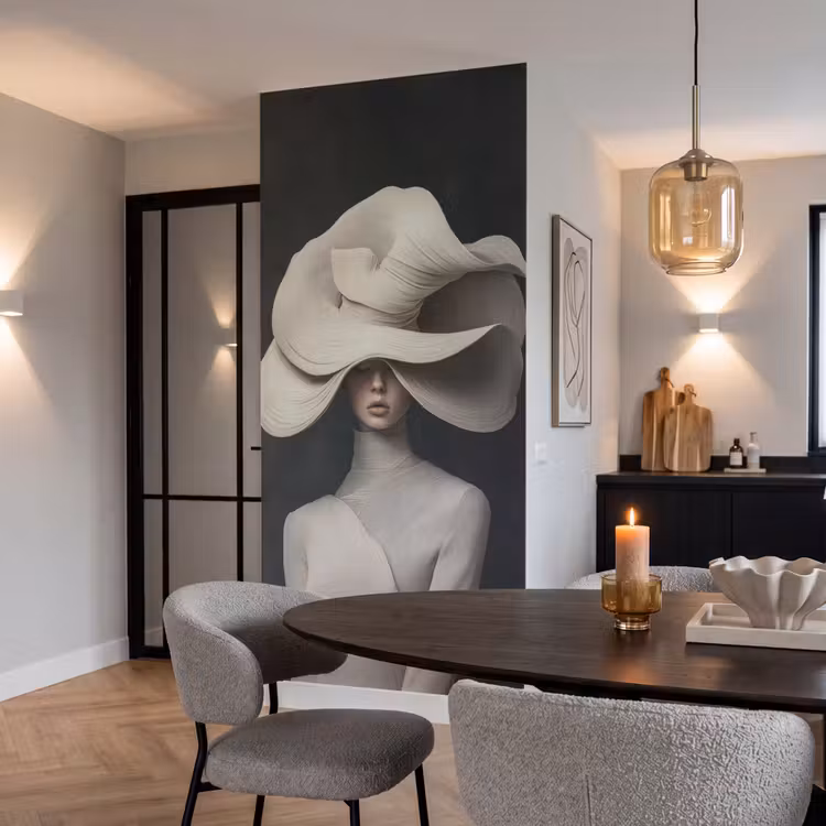 Behang - Modern - Vrouw - Hoed — 5
