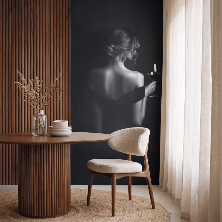 Behang - Vrouw - Wijn - Jurk — 4