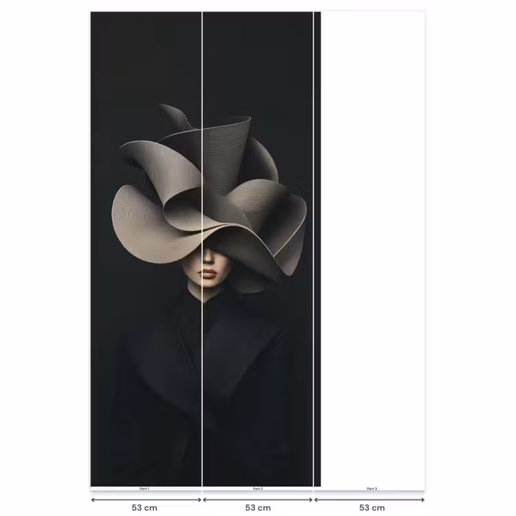 Behang - Zwarte - Hoed - Vrouw — 6
