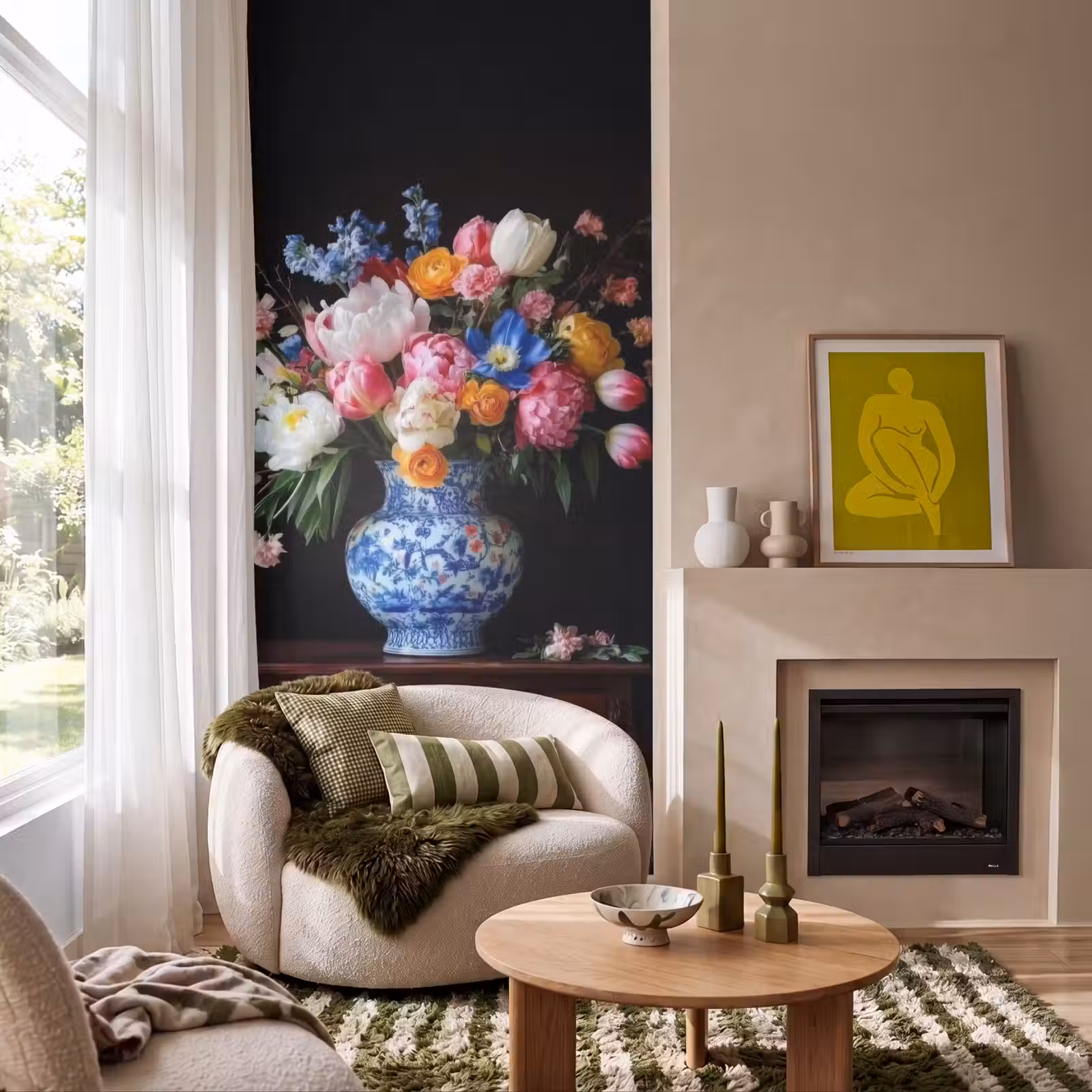 Behang - Rozen - Bloemen - Vaas - Boeket — 1
