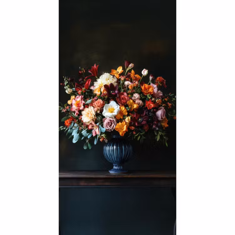 Behang - Groot - Bloemen - Vaas - Boeket — 2